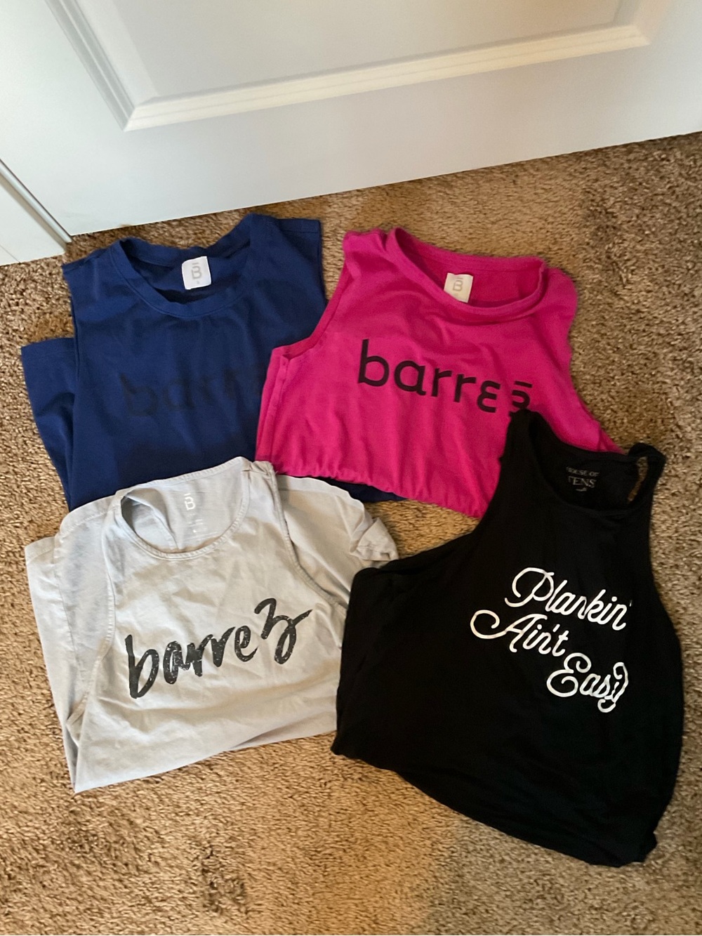 barre3 Performance Muscle Tank in Navy Blue